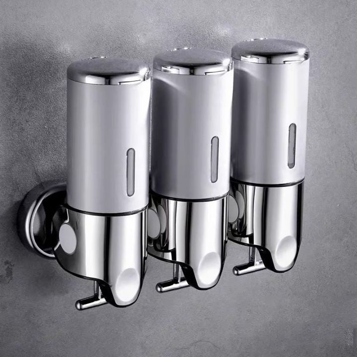Distributore a muro 2-in-1 per bagno ordinato