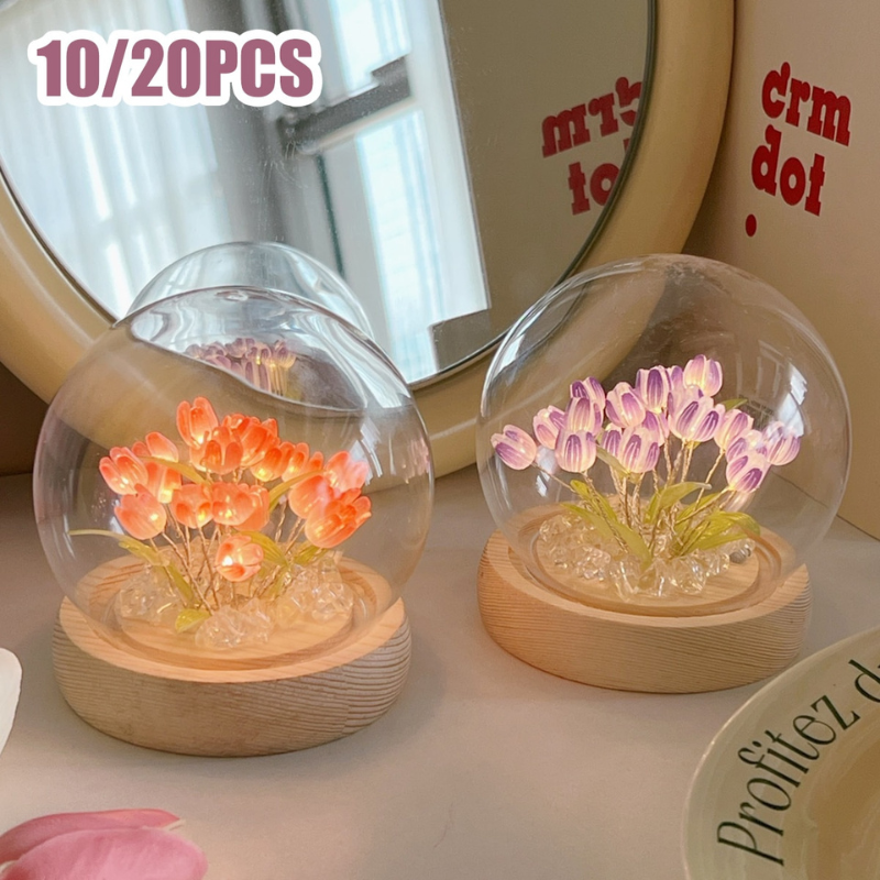 DIY tulip lamp – Soft floral light