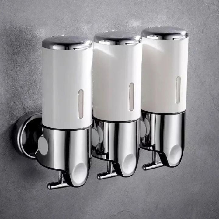2-in-1 wall-mounted dispenser for an organized bathroom