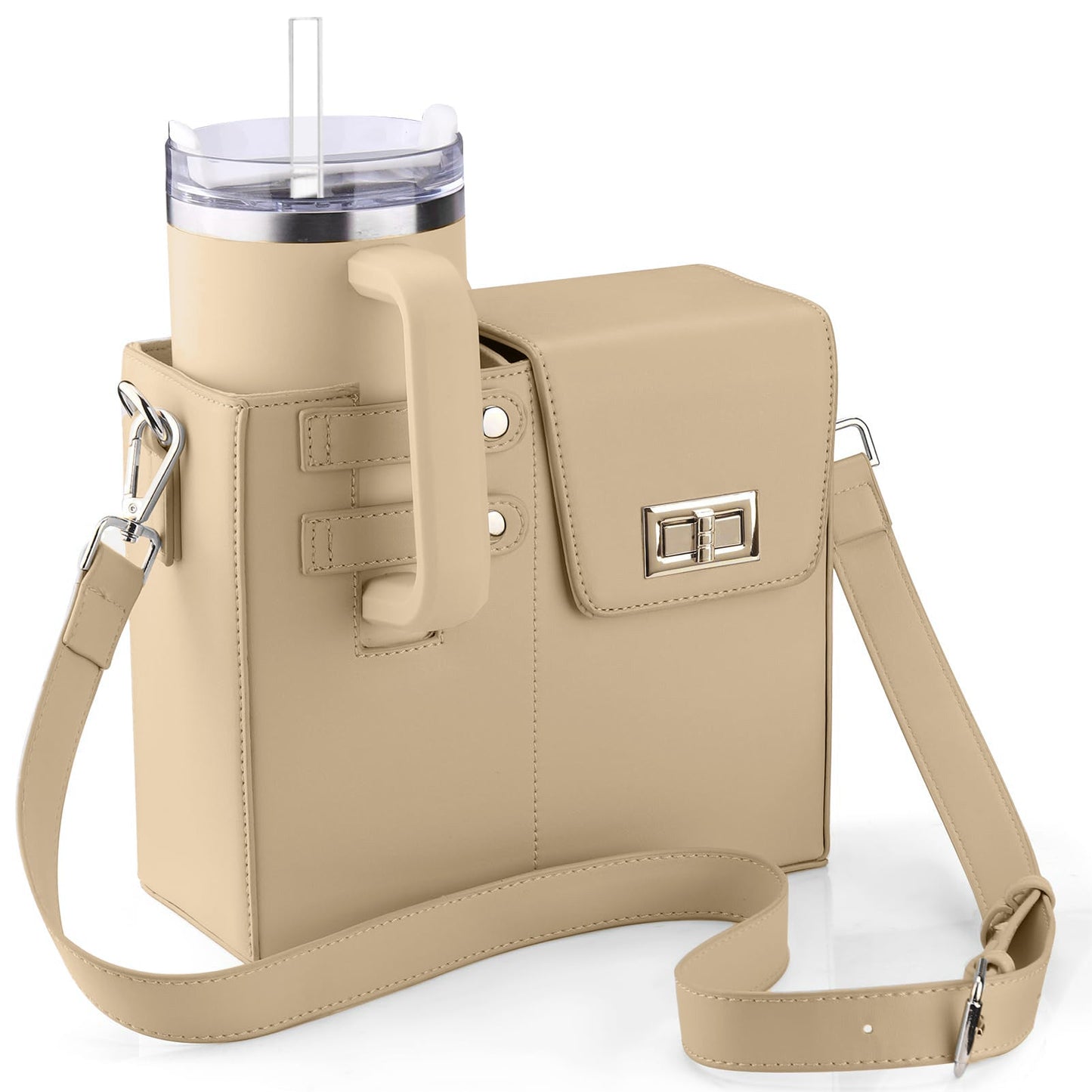 Sac chic avec porte-gobelet intégré pour femmes actives