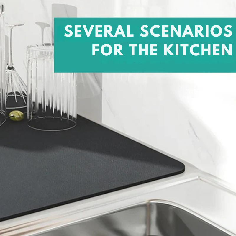 Alfombra de Drenaje Súper Absorbente: Cocina Limpia y Seca