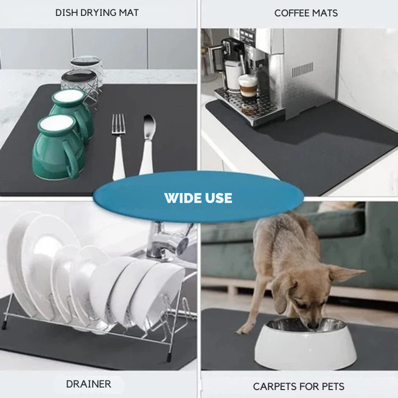 Alfombra de Drenaje Súper Absorbente: Cocina Limpia y Seca