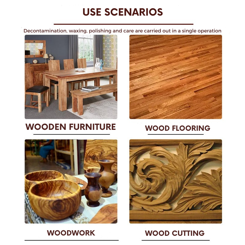 Naturlig tre rengjøringsmiddel – Skinne og beskyttede gulv