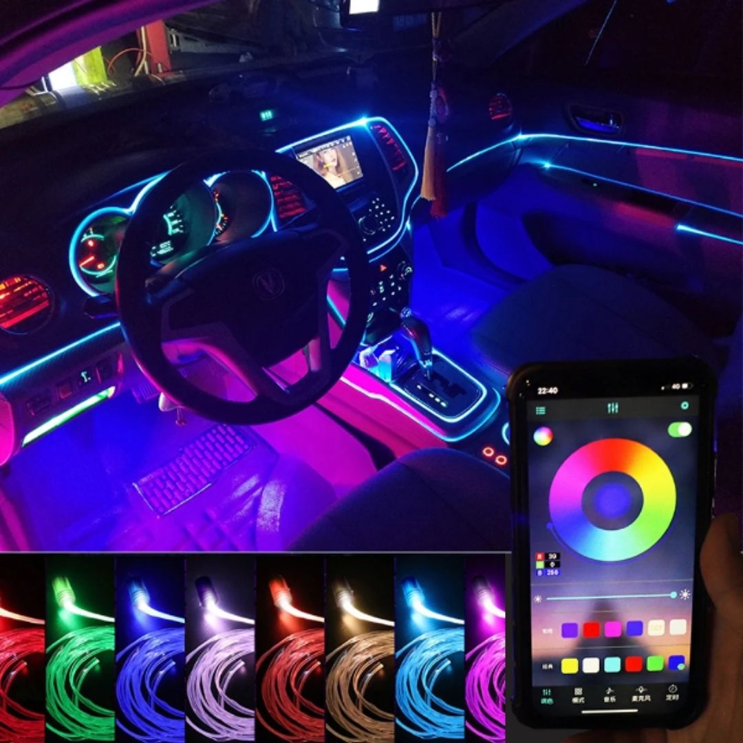 LED lighting for a stylish car interior