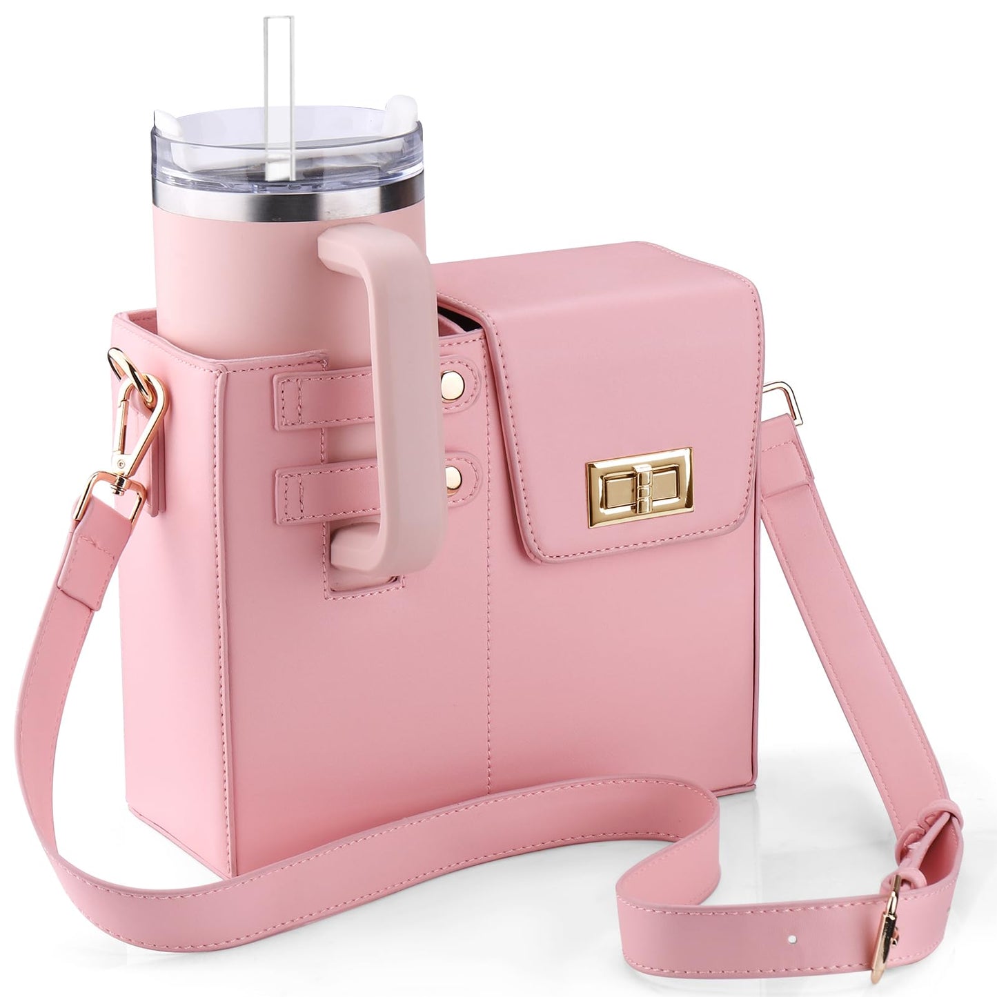 Sac chic avec porte-gobelet intégré pour femmes actives