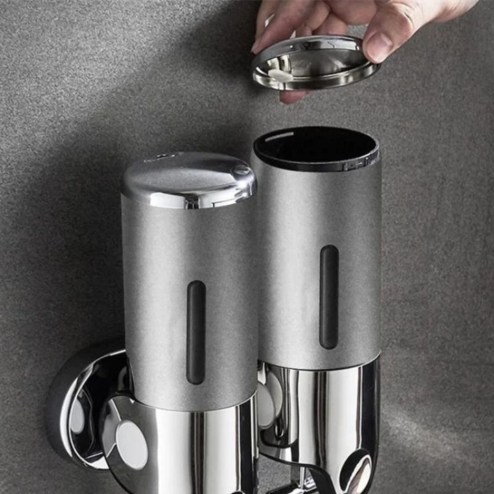2-in-1 wall-mounted dispenser for an organized bathroom