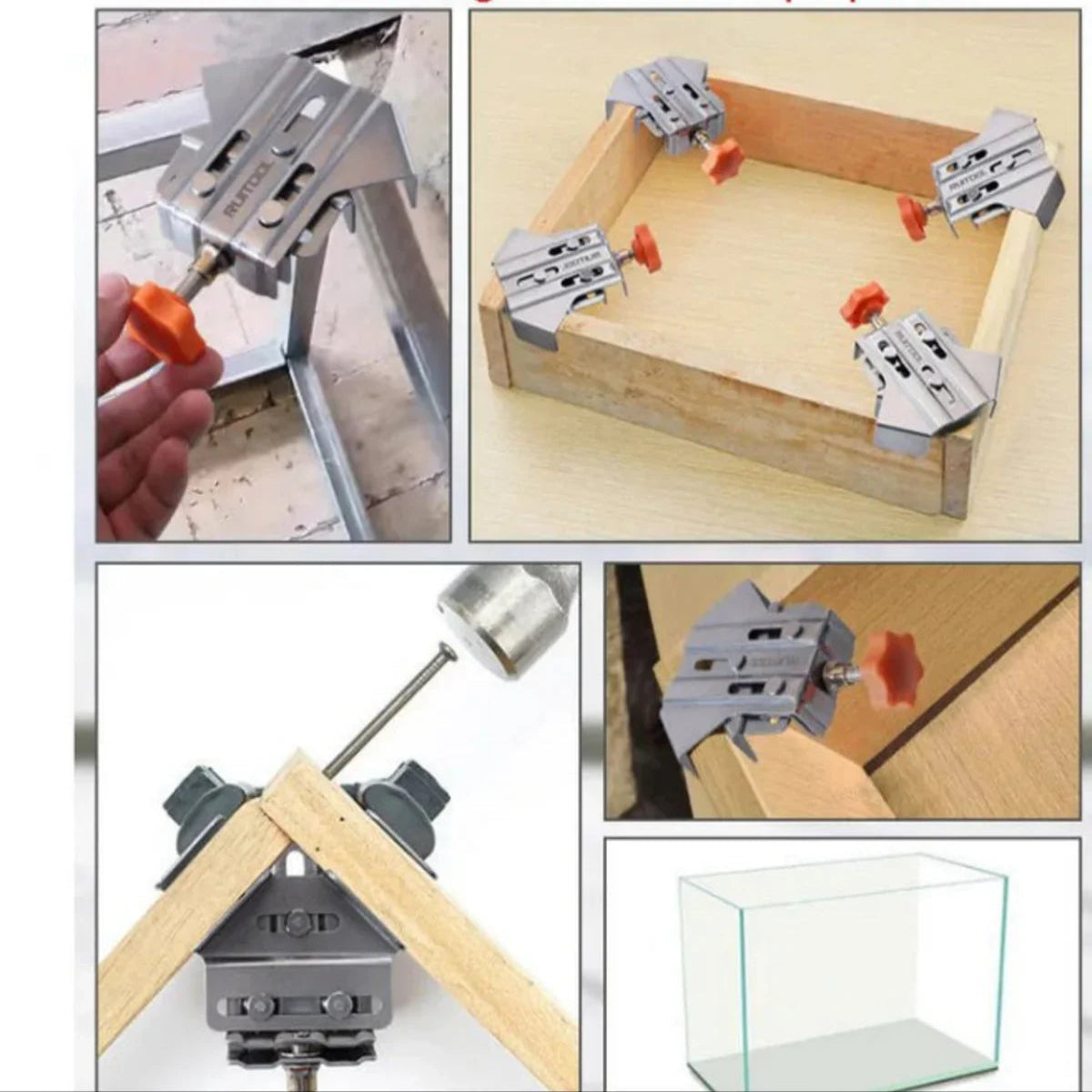 Pince d’angle 90° pour assemblages bois précis