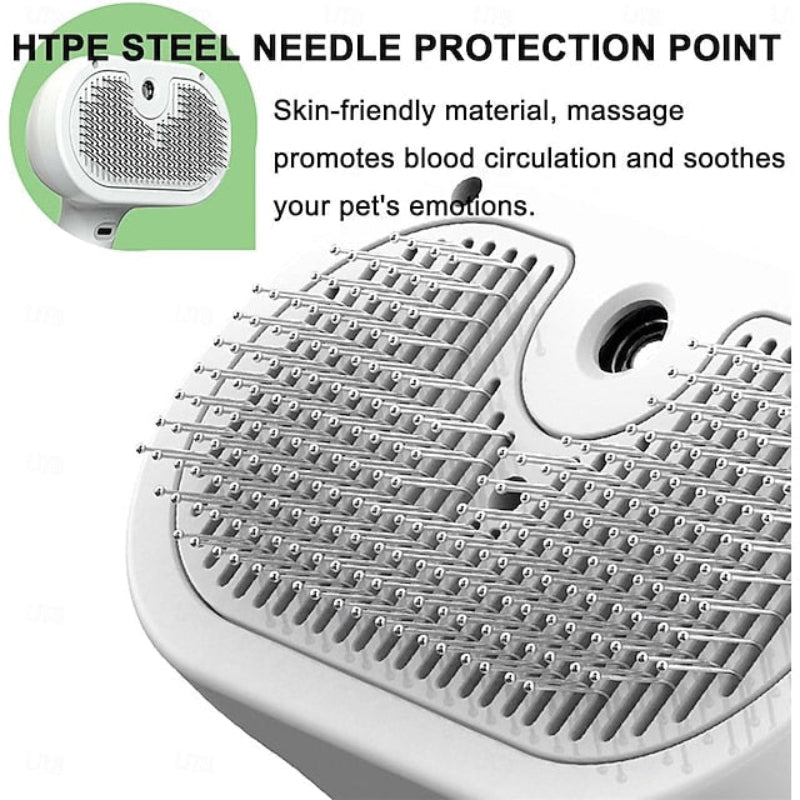 Brosse massante 2-en-1 pour un pelage éclatant