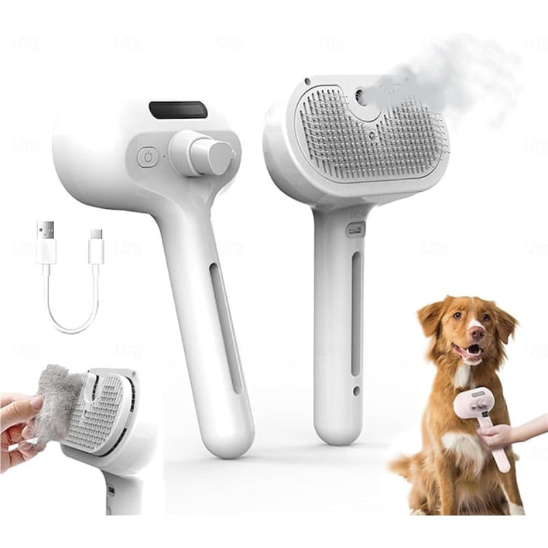 Brosse massante 2-en-1 pour un pelage éclatant