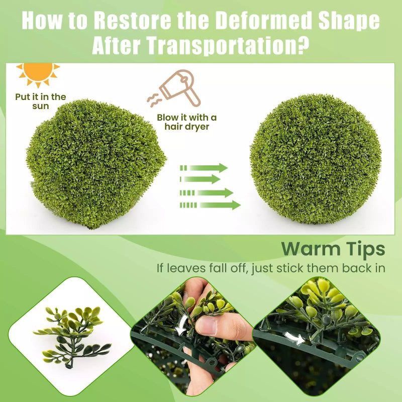 Naturlig eleganse uten vedlikehold for rommene dine (x2)