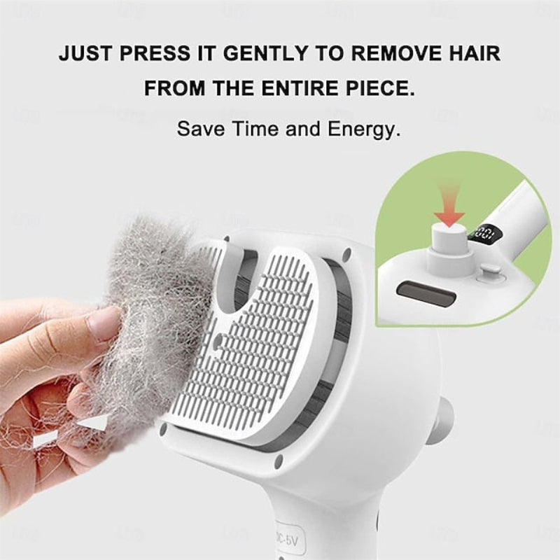 Brosse massante 2-en-1 pour un pelage éclatant