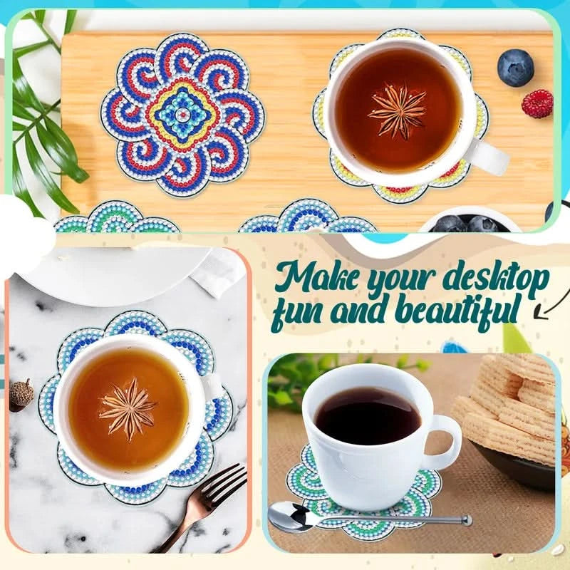 Sada podtácků DIY s kamínky 
