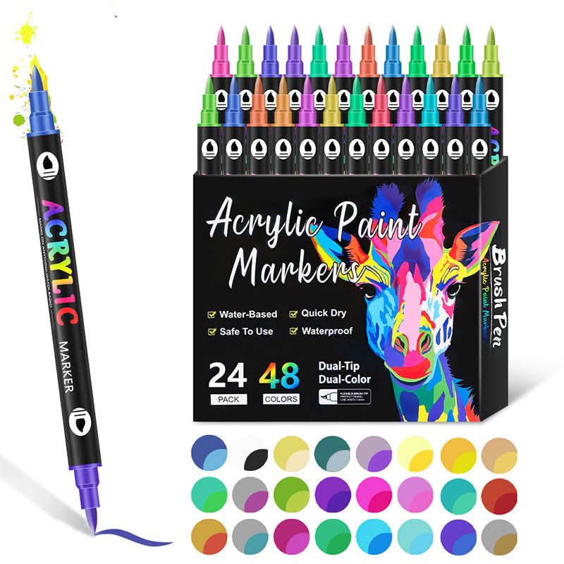 Pinceles de pintura acrílica para creaciones brillantes 
