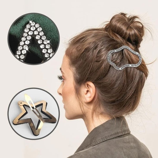 Elegáns és fényes hajcsatok (x4)