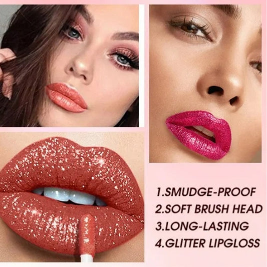 Enhance your lips with a dazzling metallic shine 