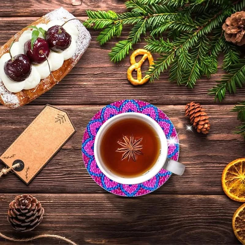 Sada podtácků DIY s kamínky 