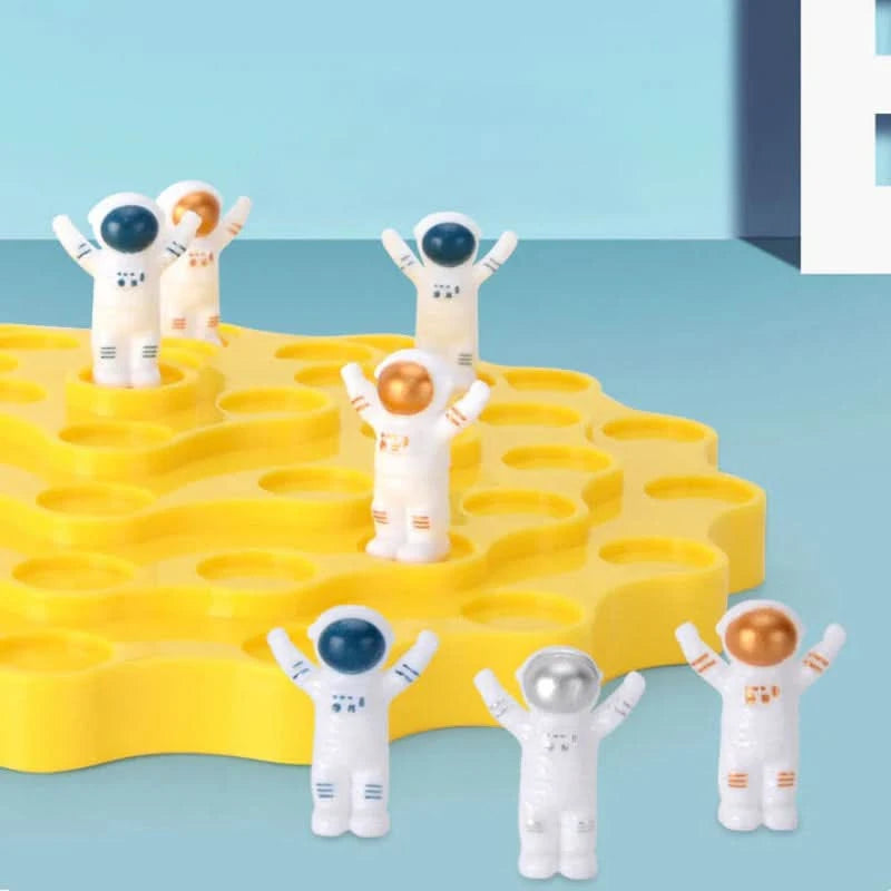 Evenwichtsspel astronauten om het leren te stimuleren 