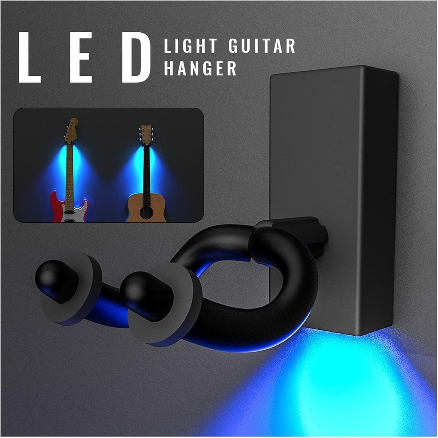 Support mural LED pour guitare – Éclairez votre instrument
