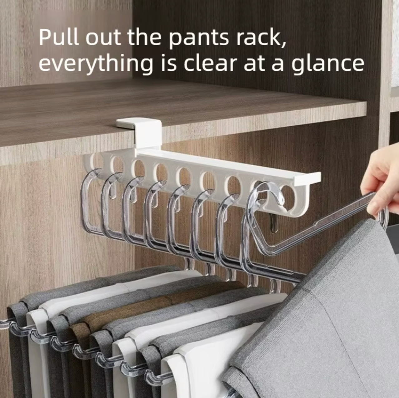 Asta di stoccaggio retrattile robusta per armadi e aree di stoccaggio 