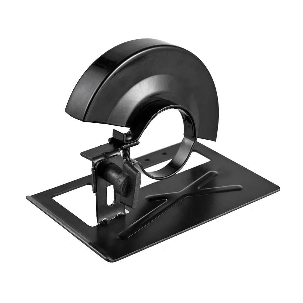 Adjustable angle grinder support for maximum safety 