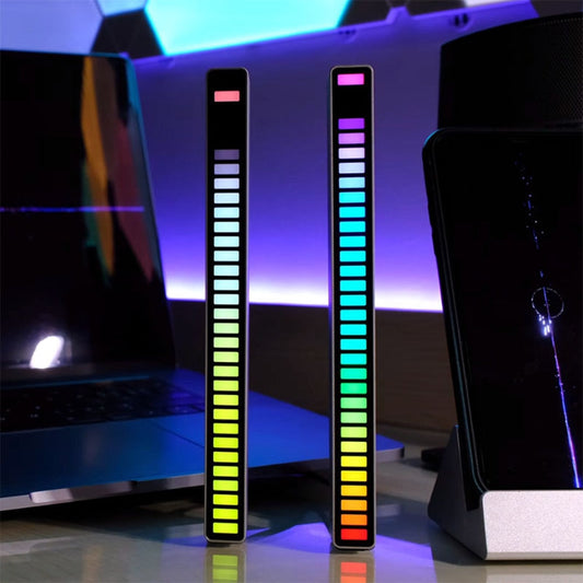Barre lumineuse LED RGB réactive au son