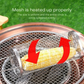 Rotasjonskurv for grill for jevn matlaging uten anstrengelse 