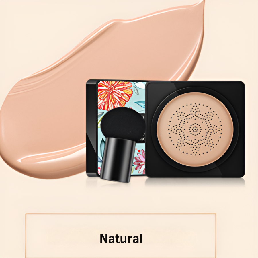CC crema cushion con aplicador en forma de hongo 
