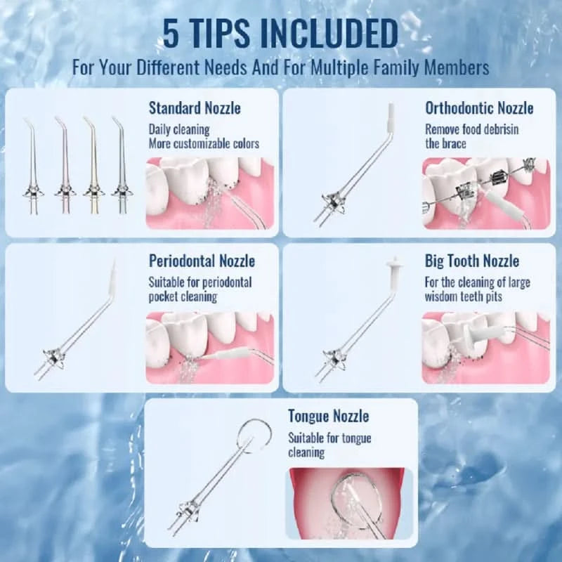 Oplaadbare Hydropulse voor tandverzorging 