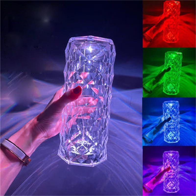 Lampe LED décorative en cristal