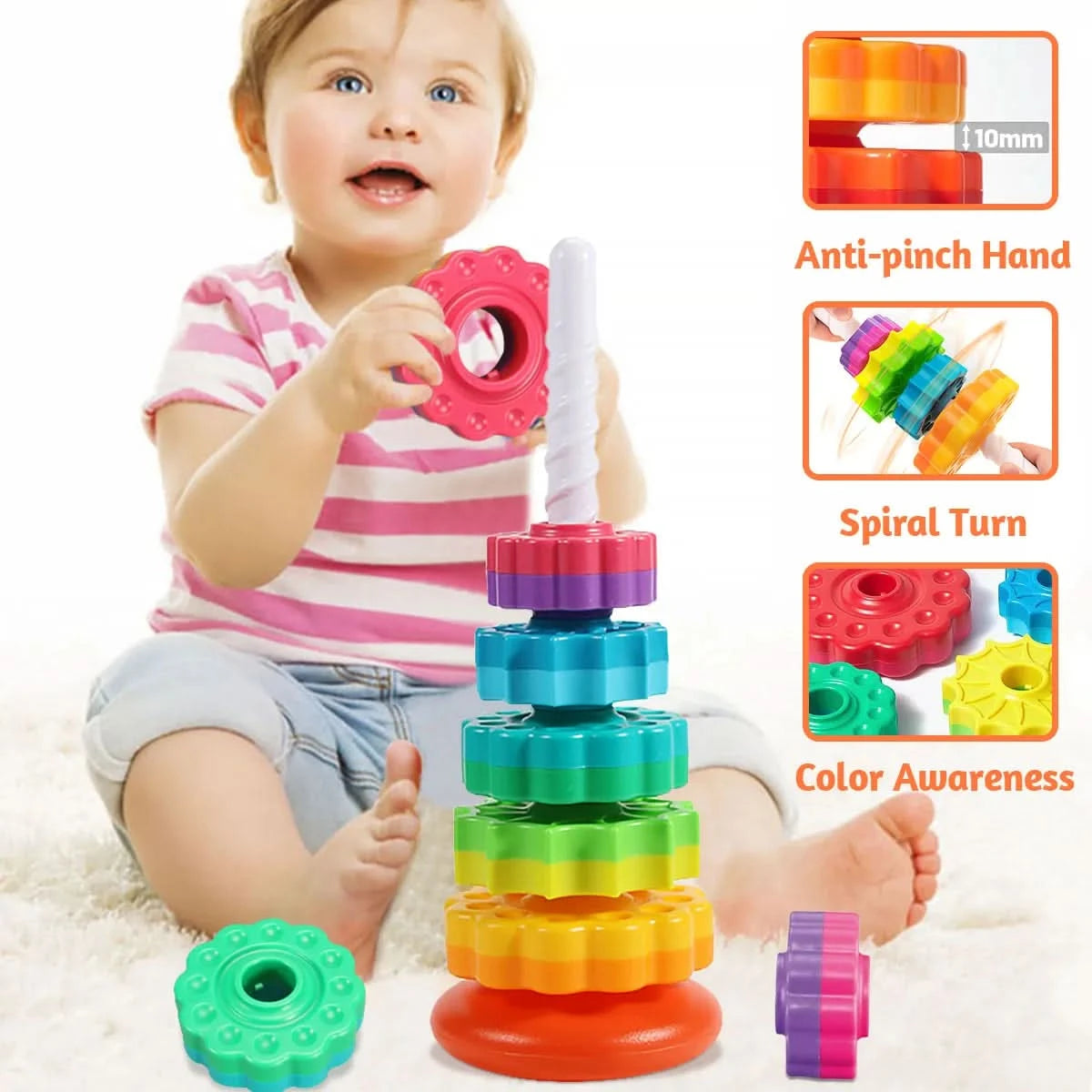Stapelspel voor baby’s – Ontwaken en leren 