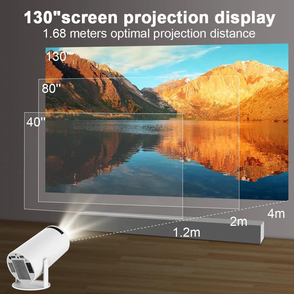 Un projecteur compact qui transforme votre mur en cinéma