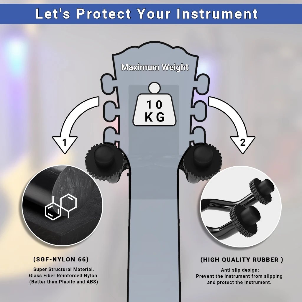 Support mural LED pour guitare – Éclairez votre instrument