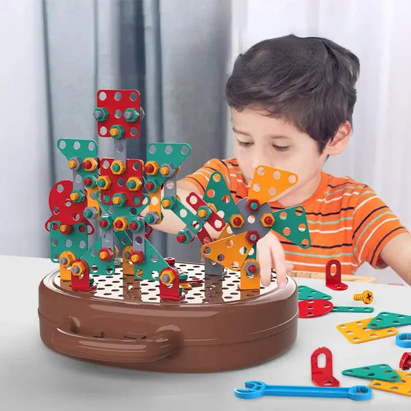 Jeu de construction éducatif avec perceuse incluse