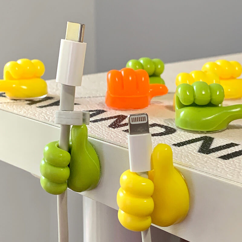 Clever hooks for cables, brushes, earphones, and more (x10) 