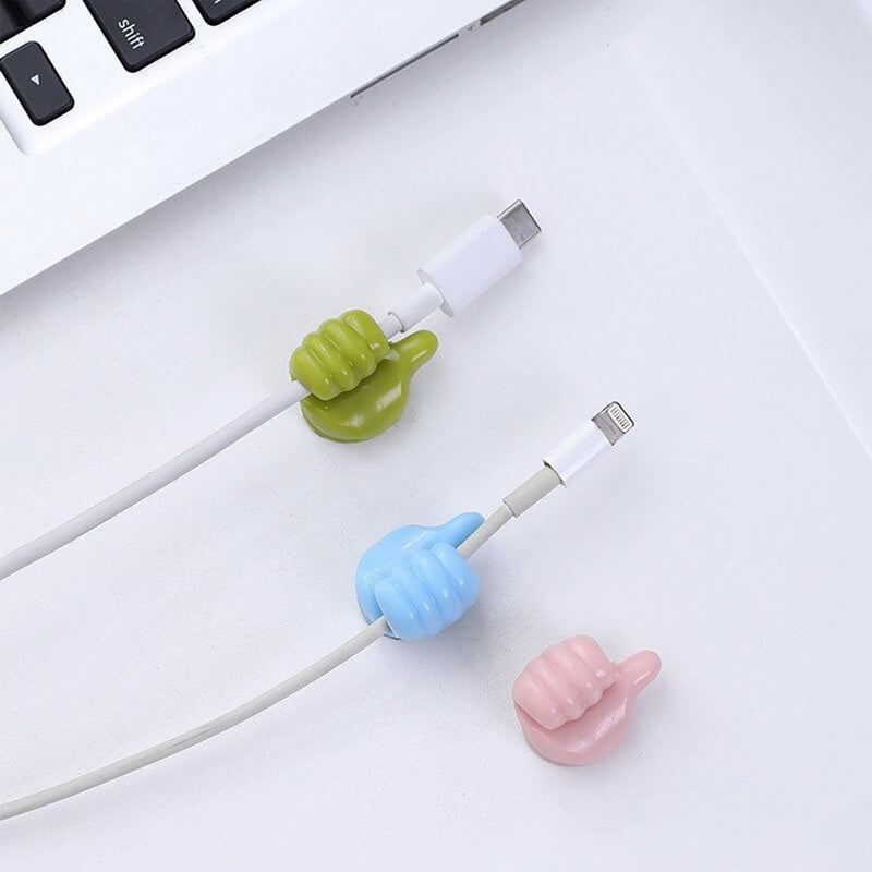 Clever hooks for cables, brushes, earphones, and more (x10) 