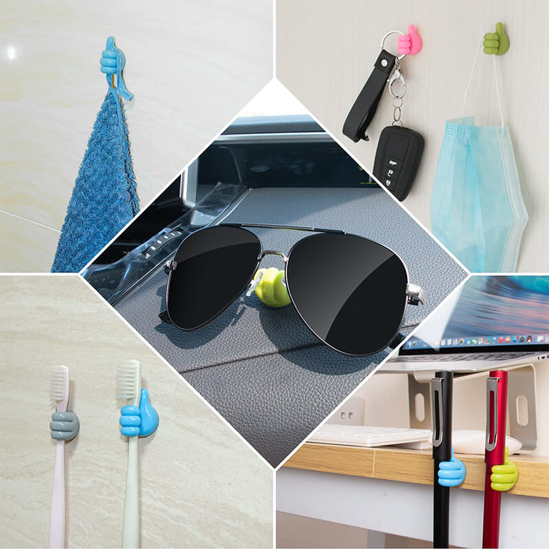 Clever hooks for cables, brushes, earphones, and more (x10) 