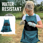 Practical gardening apron with large harvest pocket 