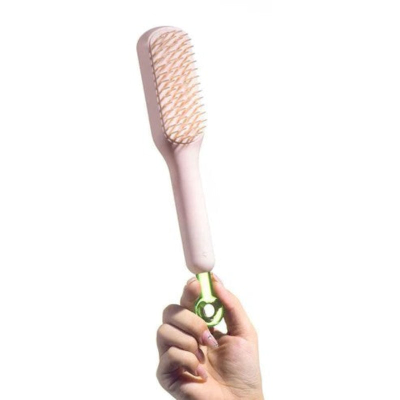 Brosse chauffante lissante pour cheveux doux et brillants