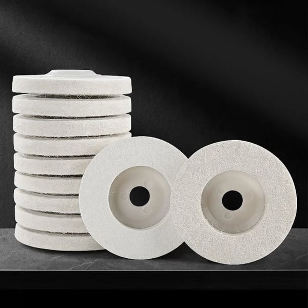 Disque de polissage en laine pour une finition miroir (x3)