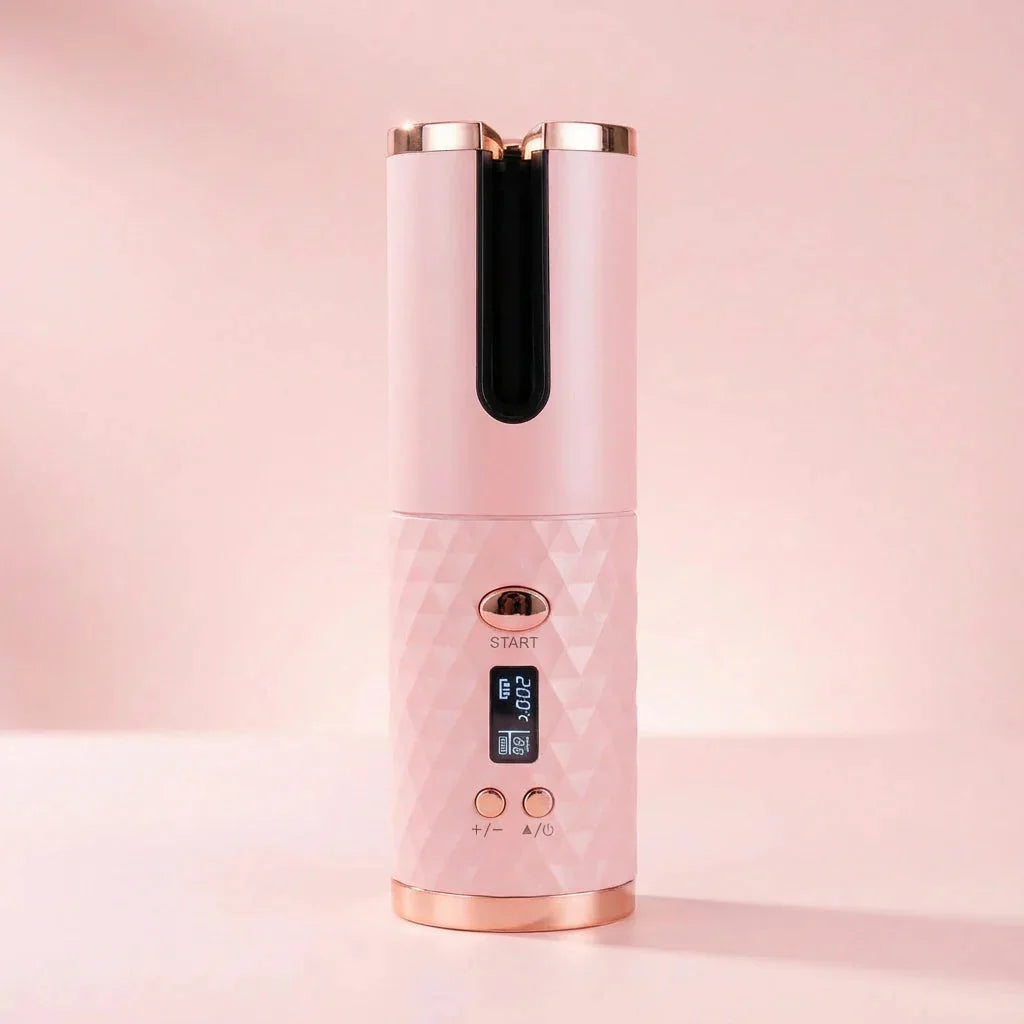 Portable Cordless Curling Iron — Pink, photo 13