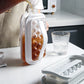 Botella 2 en 1 con molde para cubitos de hielo integrado 