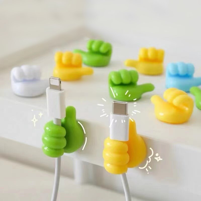 Clever hooks for cables, brushes, earphones, and more (x10) 