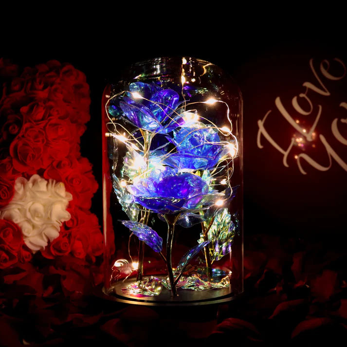 Rosa bajo Campana – Elegancia Lumínica y Atemporal 